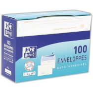 Lot de 800 Enveloppes 114x162 auto adhésives précasées boite distrib.