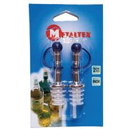 Lot de 8 Bouchons verseur chromé de 2 pièces