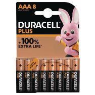 Lot de 8 Duracell Plus 100% AAA X8