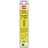 Lot de 8 Électrodes basiques de diam. 3,2mm pour soudage de l'acier
