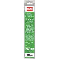 Lot de 8 Électrodes en inox de diam. 3,2mm pour le soudage de l'acier