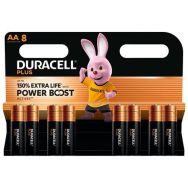 Lot de 8 Pile alcaline AA Plus Powerboost - Duracell
