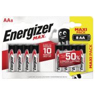Lot de 8 Piles Max AA - Lot de 8 - Energizer
