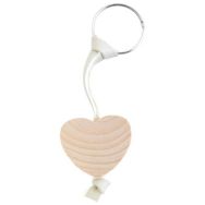 Porte clé coeur à décorer (lot de 8)