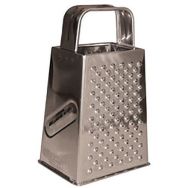 Lot de 8 Râpe carrée 4 faces en inox poignée en inox