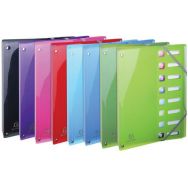 Lot de 8 Trieur extensible en PP 8 compart. Iderama A4 col. assort.