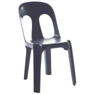 Lot de 8 chaises Sirtaki classé au feu M2 Anthracite