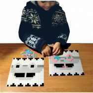 Lot de 8 fiches modèles pour carres mosaïques mousse