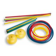 Lot de 8 jalons 1.20 m en ABS