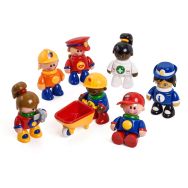 Lot de 8 personnages métier Tolo