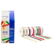 Lot de 8 rubans Noel - 10mm x 10 m