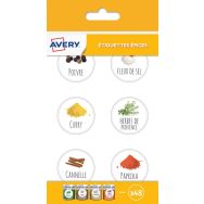 Lot de 960 Étiquette épices - Ø35 mm