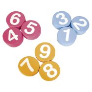 Lot de 9 coussins numérotés