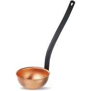 Louche en cuivre massif d 11cm manche acier 29.5cm