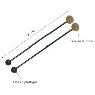 Mailloche xylo/metalo soprano (la paire)-Fuzeau