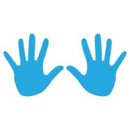 Mains en résine thermocollée