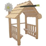 Maisonnette nature robinier scellement direct