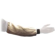 Manchette bouclette de 35 cm avec poignée élastique noir - 10 paires