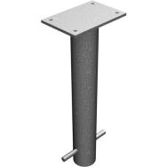 Manchon de sol pour poteaux de barrage rabattable