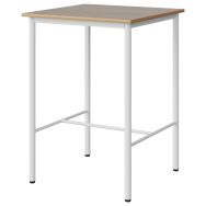 Mange-debout Malibu 80 x 80 cm - 4P - stratifié alaisé - chêne bardolino/blanc