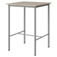Mange-debout Malibu 80 x 80 cm - 4P stratifié ABS - acacia/gris