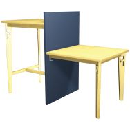 Mange debout 80 cm + table 80 cm Iriss stratifié hêtre - panneau