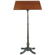 Mange debout CALGARY 70 x 70 cm HPL piètement Trady 4 fonte noir - Pro Loisirs