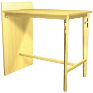 Mange debout Iriss 120 x 80 cm stratifié hêtre/bois + panneau