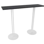 Mange debout ROXANE 140 x 40 cm stratifié/acier