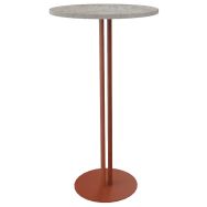 Mange debout ROXANE Ø 60 cm stratifié/acier