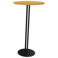 Mange debout Roxane ø 60 cm piètement 2 tubes - miel sucré/noir