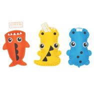 Mange soucis à coudre en feutrine croc'animals x3