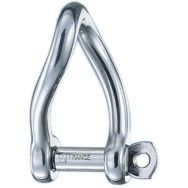 Manille autobloquant torse en inox 10mm - CMU 900kg