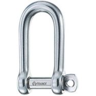 Manille autobloquante longue 8mm en inox - CMU 540kg