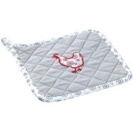 Manique coton poule fleur
