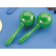 Maracas ronds en plastique (Paire)