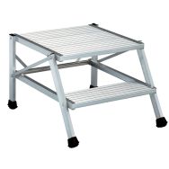 Marchepied fixe avec large plateforme 2 marches