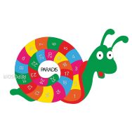 Marquage au sol Escargot 25 chiffres couleur