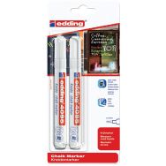 Marqueur craie liquide blanc blister de 2