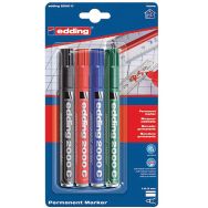 Marqueur indélébile x4 assortis