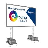 Mât avec grille pour cadre d'installation