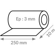 Matelas acoustique antivibratoire Résiliant 3 mm - Wattelez