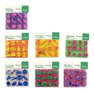 Maxi pack de 84 mini tampons 7 thèmes assortis