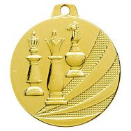 Médaille - échec - or - 40 mm