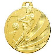 Médaille - football joueur - or - 40 mm