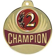 Médaille 2ème - champion - 50mm