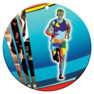 Médaille céramique - course masculine - 70mm