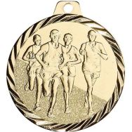 Médaille course à pied or - 50mm