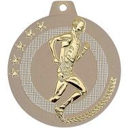 Médaille cross sable et or - highlight - 50mm