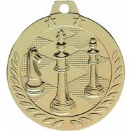 Médaille échecs or - 40mm